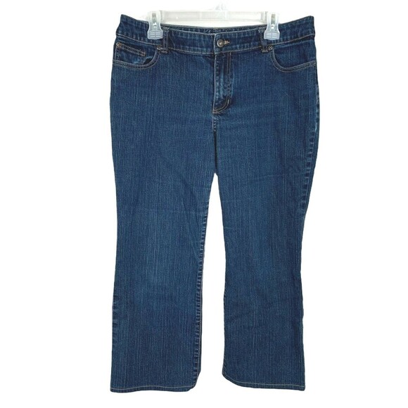 Chico's Platinum 2.5 Ultimate Fit Jeans Dark Wash Short Re-hemmed Dark Wash - Picture 1 of 8